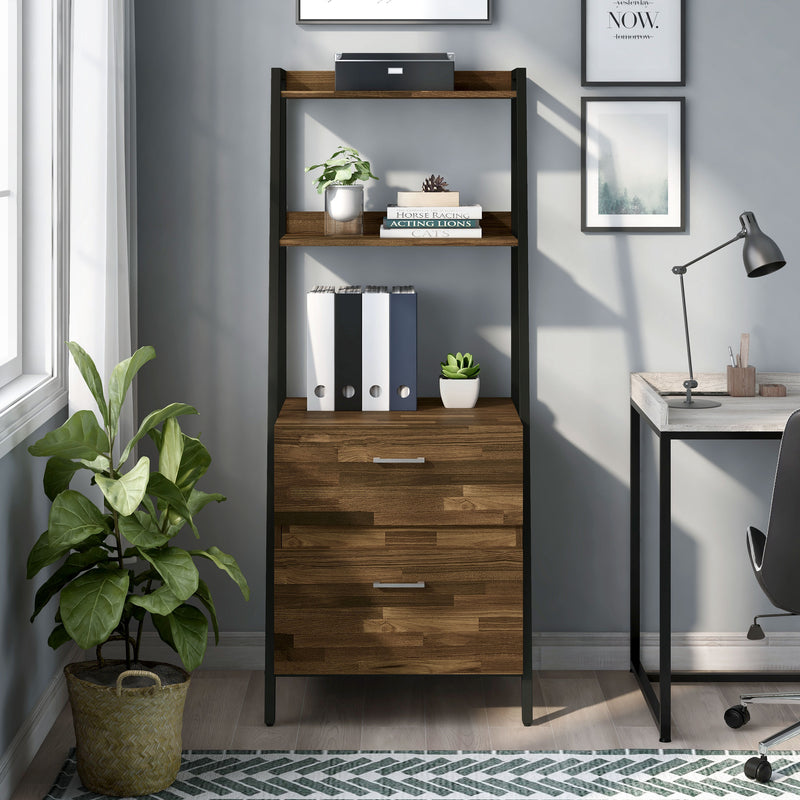Frost Modern 63-inch Tall Wood Bookshelf with Drawers