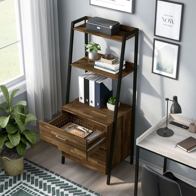 Frost Modern 63-inch Tall Wood Bookshelf with Drawers