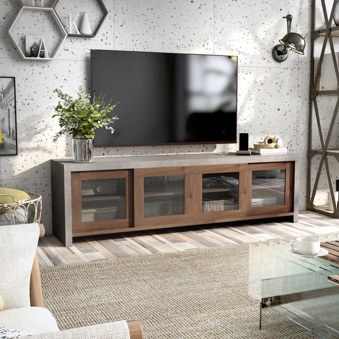 Pederson Industrial Multi-Storage TV Stand