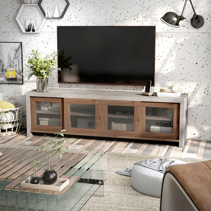 Pederson Industrial Multi-Storage TV Stand