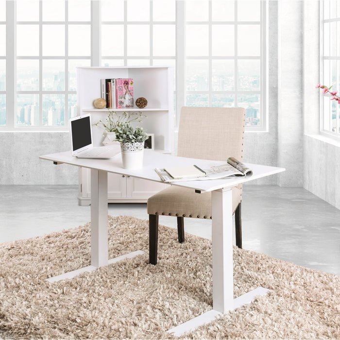 Shuler Contemporary Height Adjustable Desk with USB Power Outlet