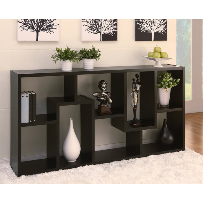 Verena Multi-Functional 71-inch Geometric Open Back Bookshelf