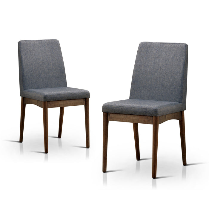 Lulu Mid-Century Modern Natural Tone Dining Chair (Set of 2)