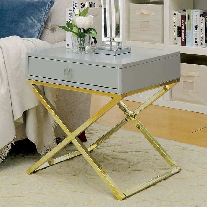 Grimsley Contemporary X-Base Side Table