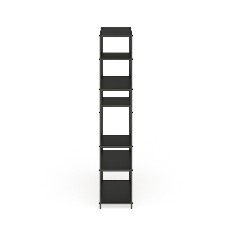 Rooks Industrial Powder Coated Dark Grey Tiered Bookshelf