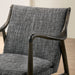 Hayes Mid-Century Modern Upholstered and Solid Wood Accent Chair
