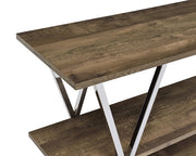 Triplett Contemporary Chrome Console Table