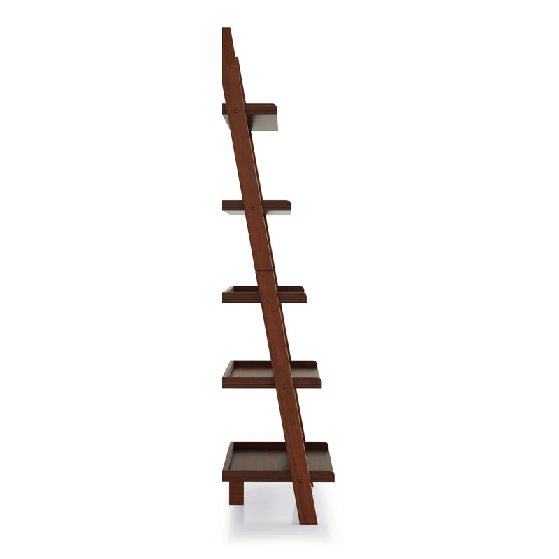 Marcel Mission Style 5-Tier Ladder Bookcase Shelf