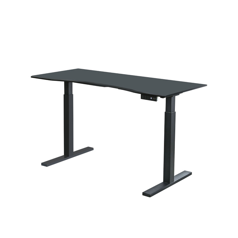 Shuler Contemporary Height Adjustable Desk with USB Power Outlet