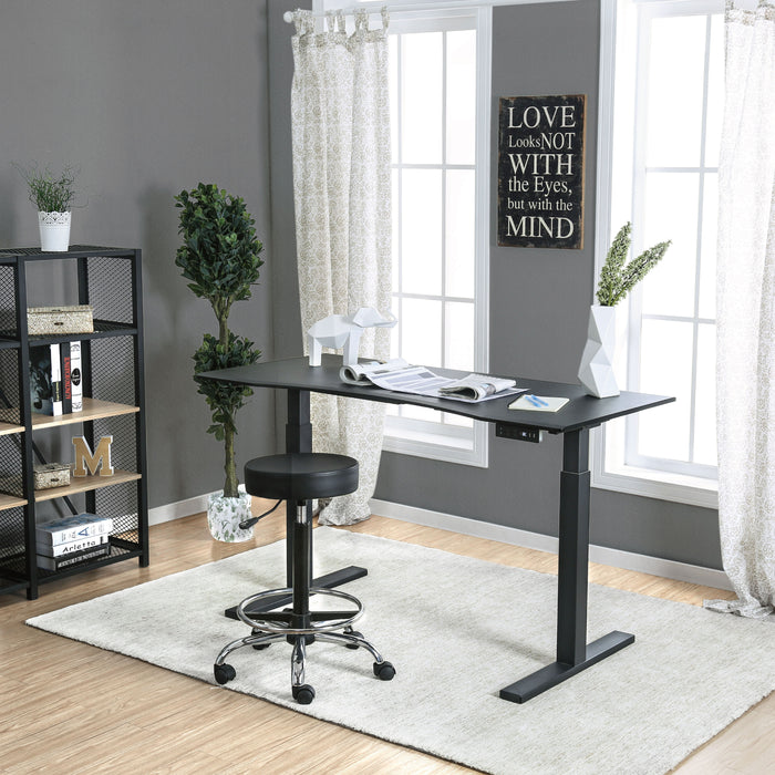 Shuler Contemporary Height Adjustable Desk with USB Power Outlet