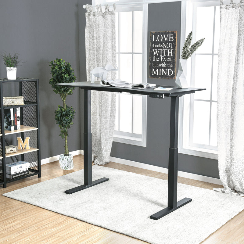Shuler Contemporary Height Adjustable Desk with USB Power Outlet