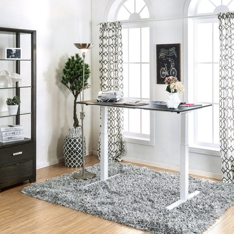Shuler Contemporary Height Adjustable Desk with USB Power Outlet