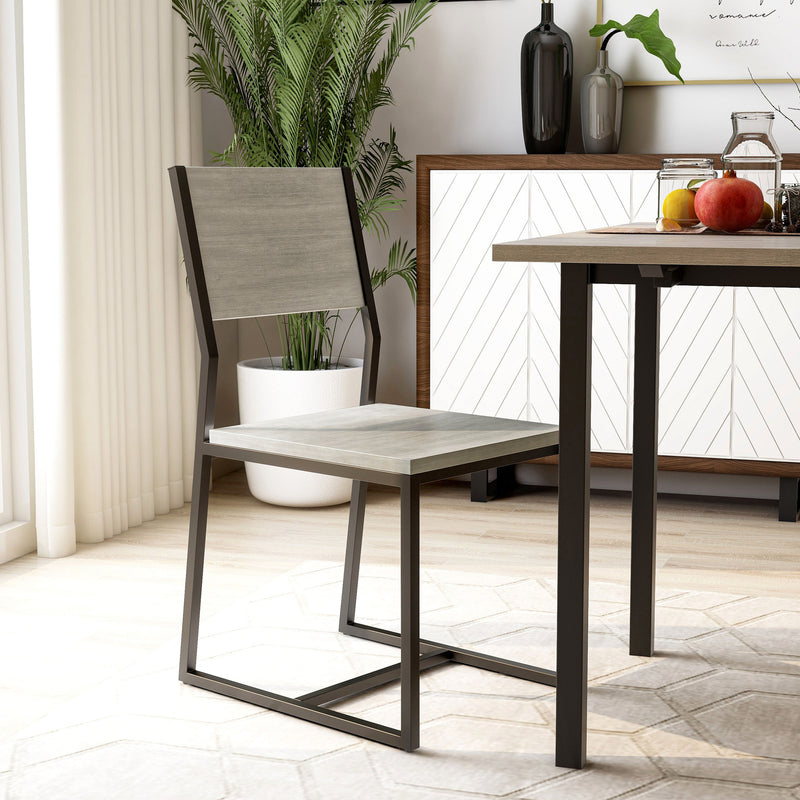 Ranae Contemporary Grey Dining Chairs (Set of 2)