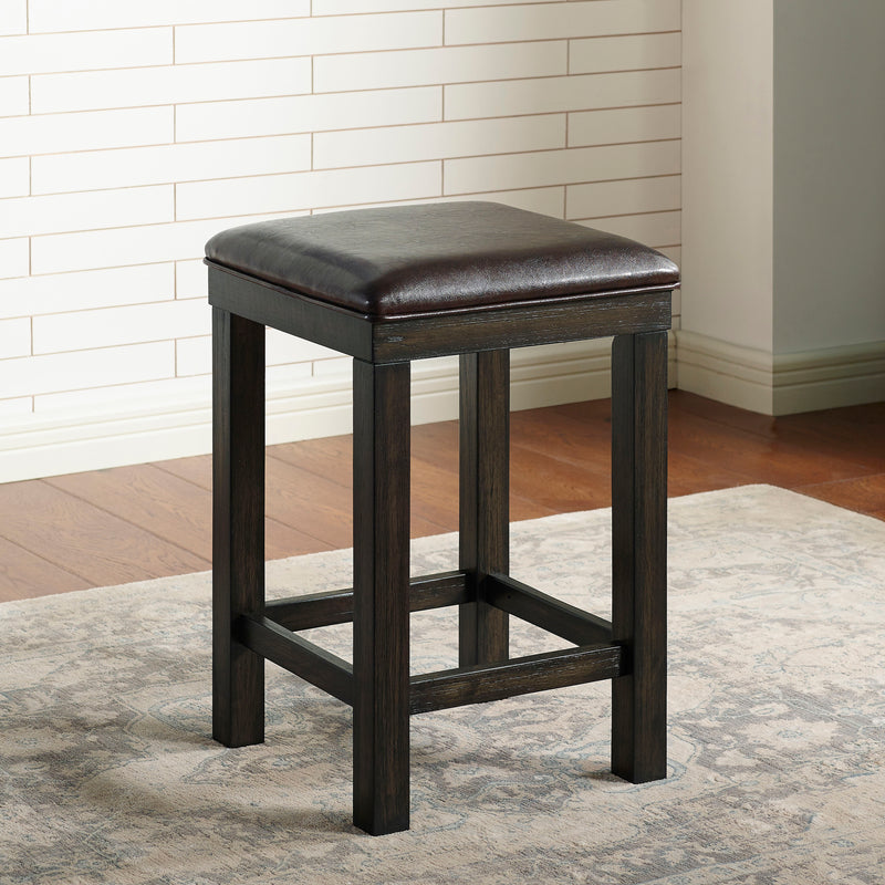 Jaxson Compact 3-Piece Island Set with Leatherette Stools & USB Ports