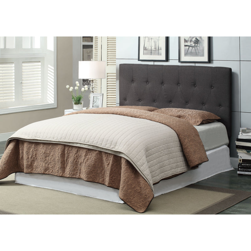 Corbin Button-Tufted Gray Fabric Upholstered Headboard