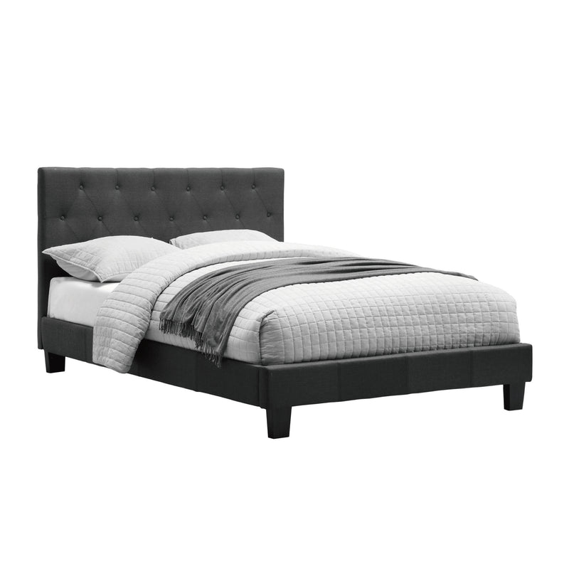 Corbin Button-Tufted Gray Fabric Upholstered Headboard