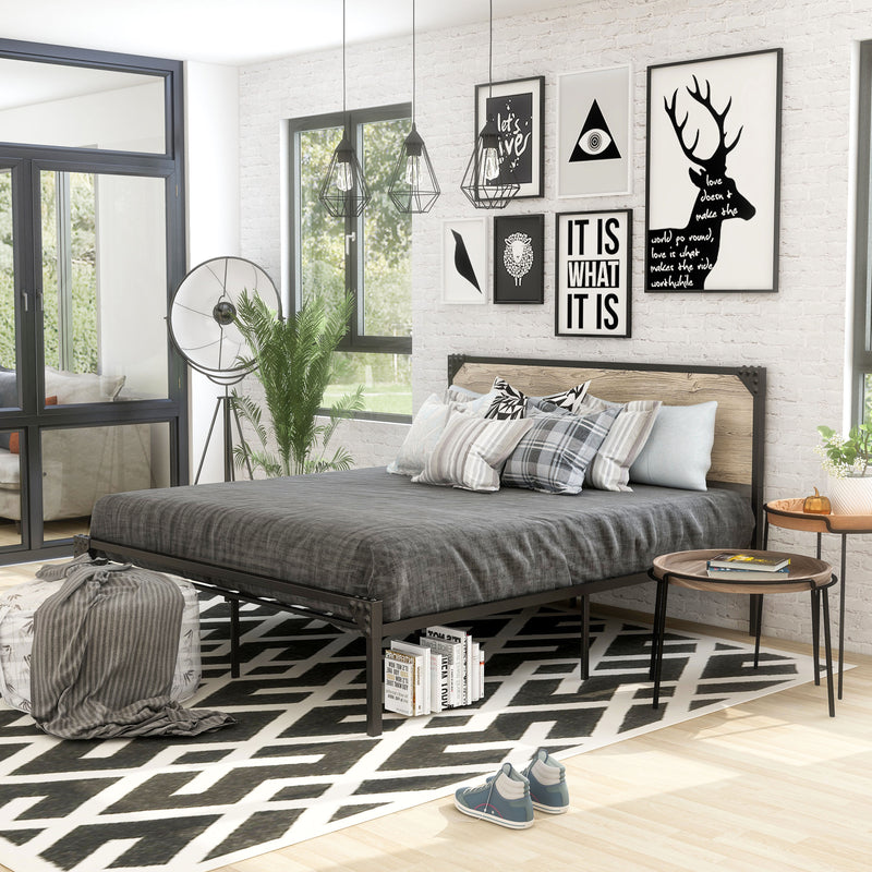 Aramana Industrial Steel Platform Bed