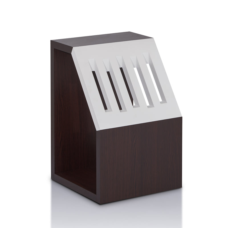 Talima Modern End Table with Book Rack