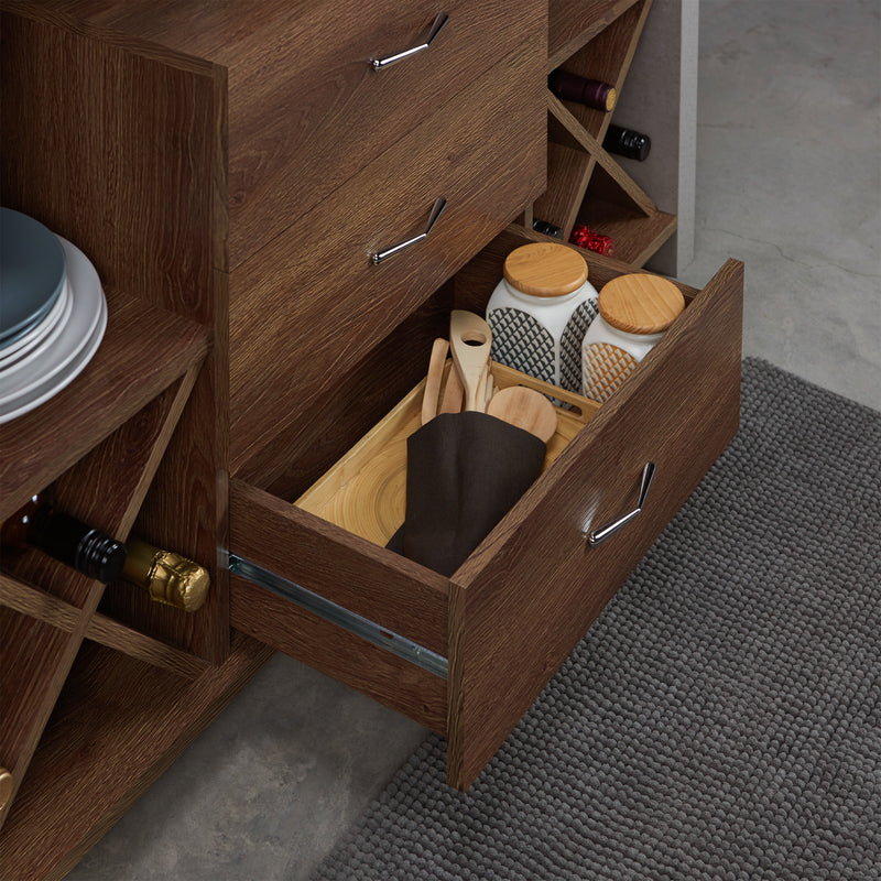Jessen Industrial Concrete-Like Multi-Storage Buffet