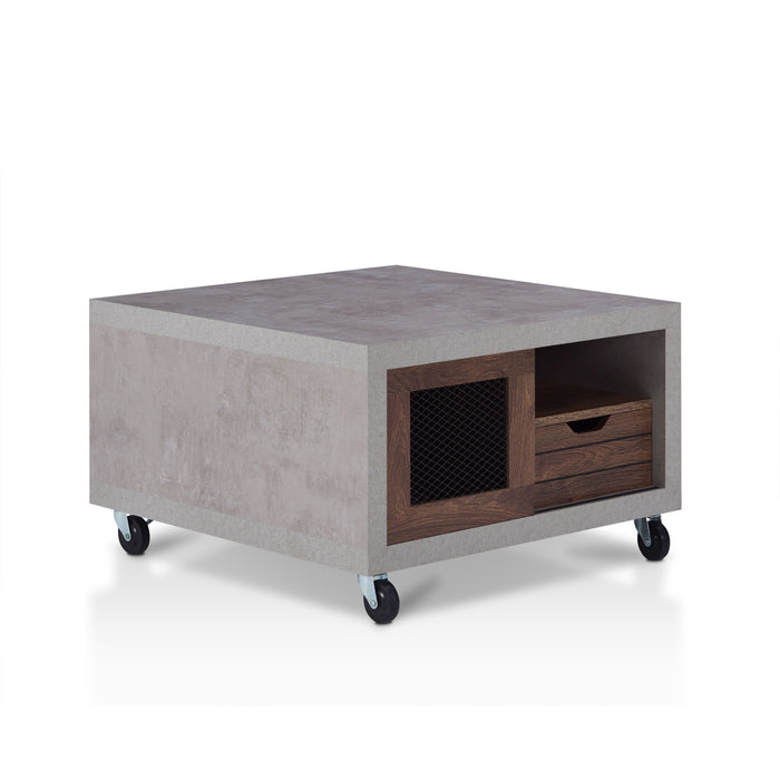 Matlock Industrial Multi-Storage Coffee Table