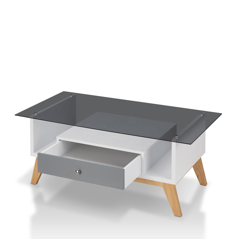 Sepulveda Transitional Single-Drawer Coffee Table