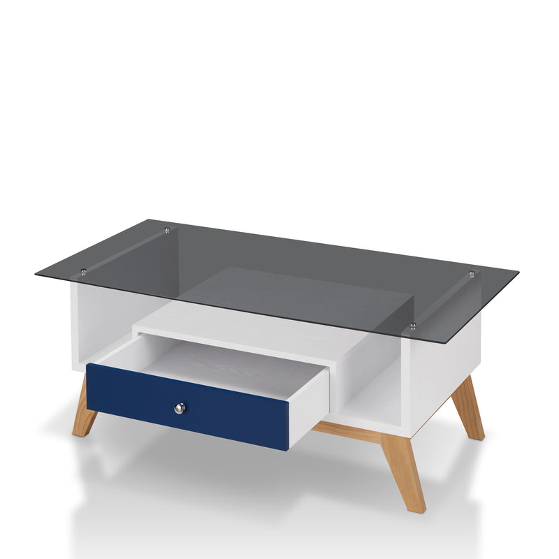Sepulveda Transitional Single-Drawer Coffee Table