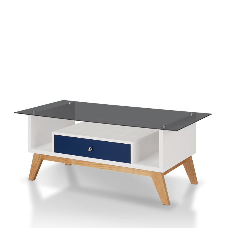 Sepulveda Transitional Single-Drawer Coffee Table