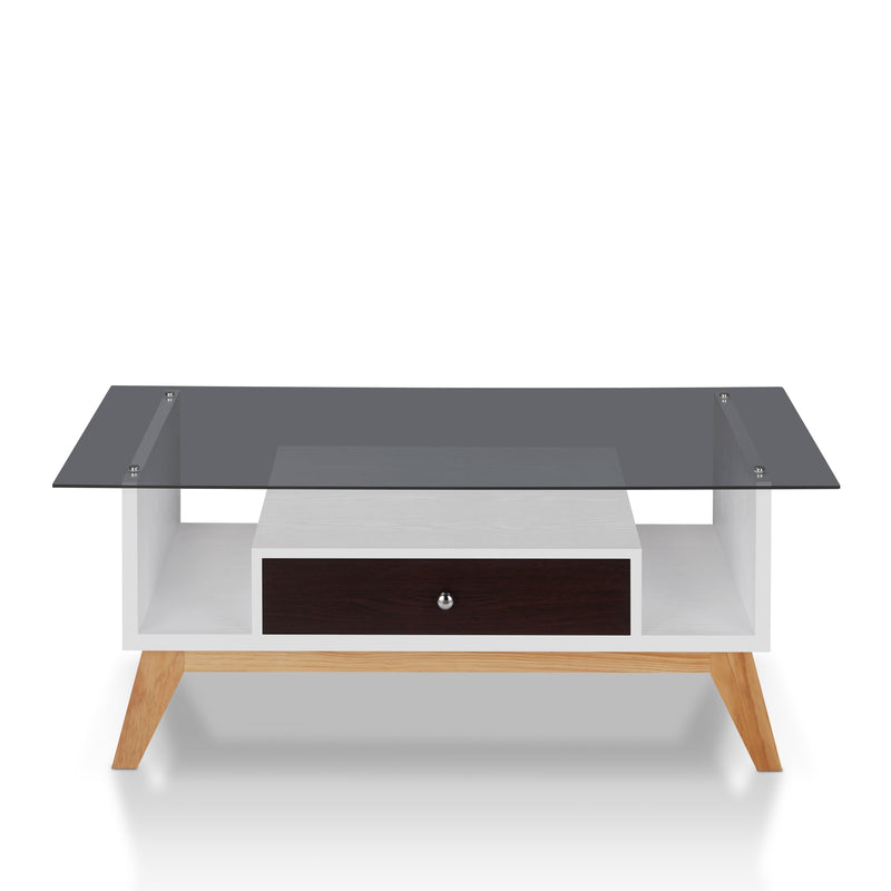 Sepulveda Transitional Single-Drawer Coffee Table
