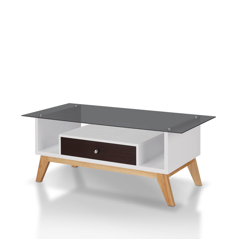 Sepulveda Transitional Single-Drawer Coffee Table