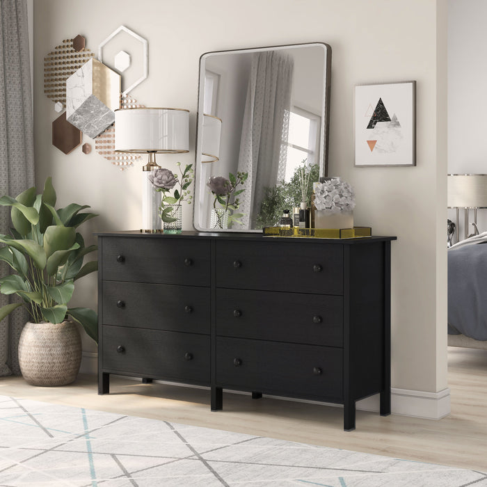 Mahoney Transitional 6-drawer Double Dresser (53-inch)