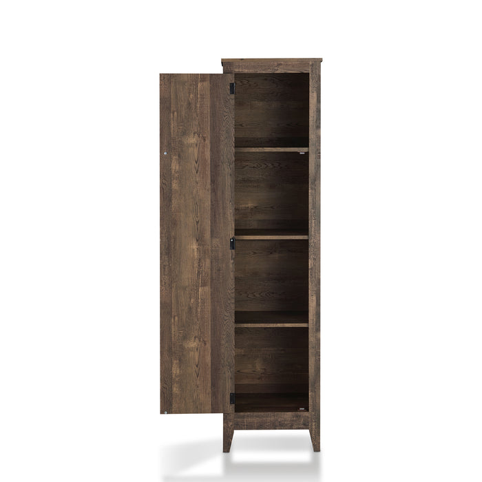 Conley Country Reclaimed Oak Compact 4-Shelved 7-inch Storage Cabinet