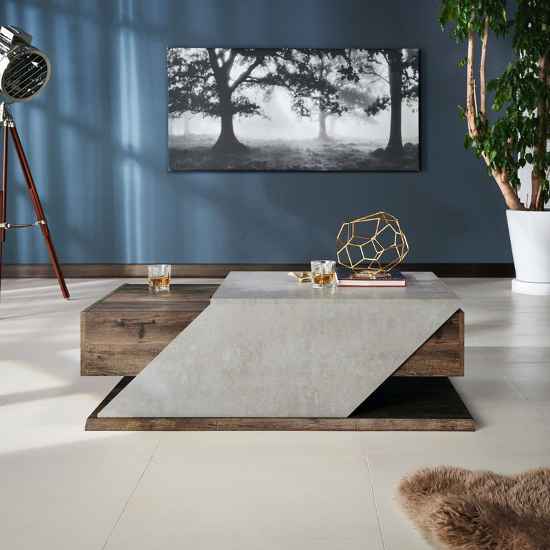 Tyrella Modern Reclaimed Oak Coffee Table