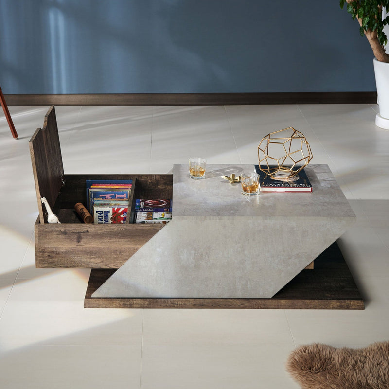 Tyrella Modern Reclaimed Oak Coffee Table