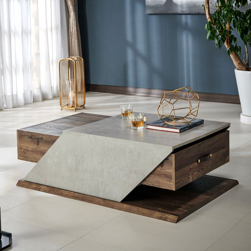 Tyrella Modern Reclaimed Oak Coffee Table