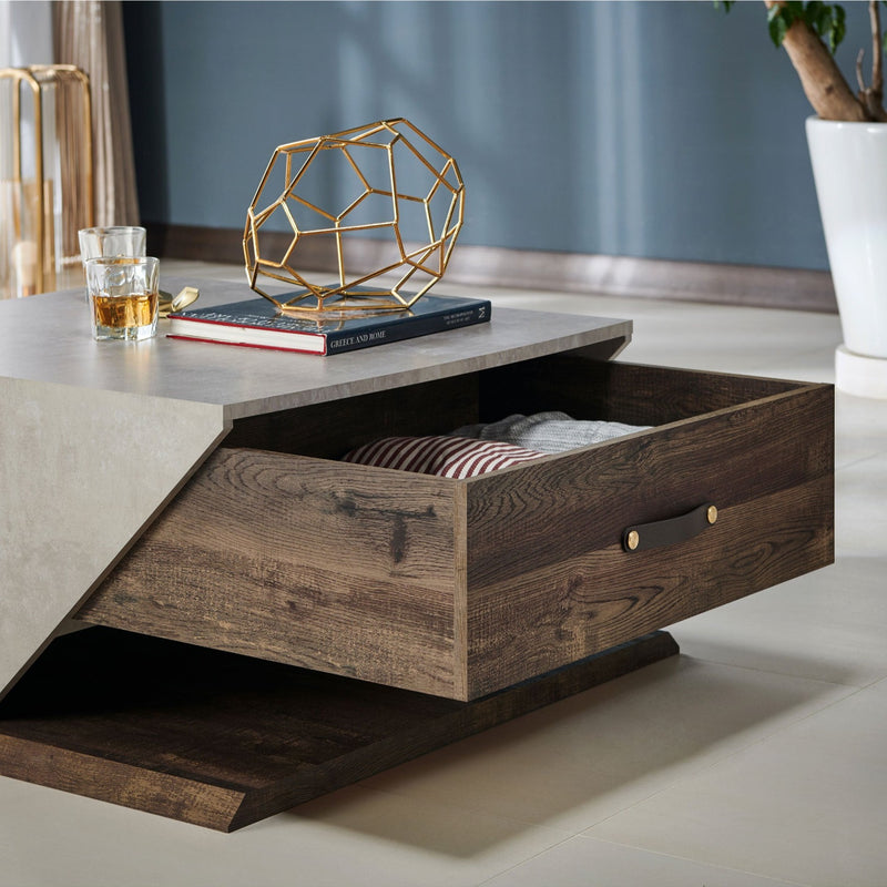 Tyrella Modern Reclaimed Oak Coffee Table