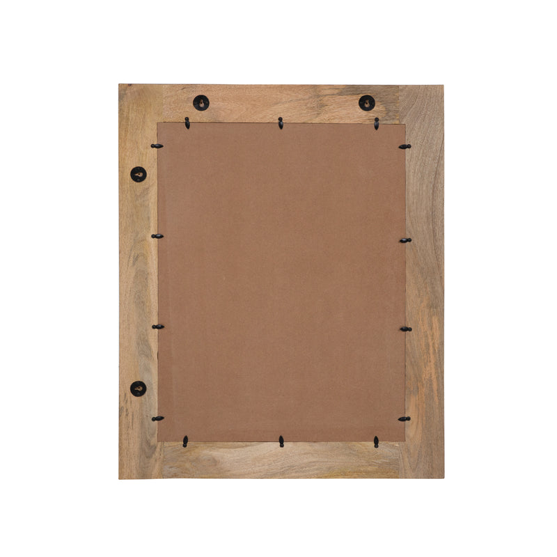 Cascade Park Bohemian Solid Mango Wood Rectangle Wall Mirror (40-inch)