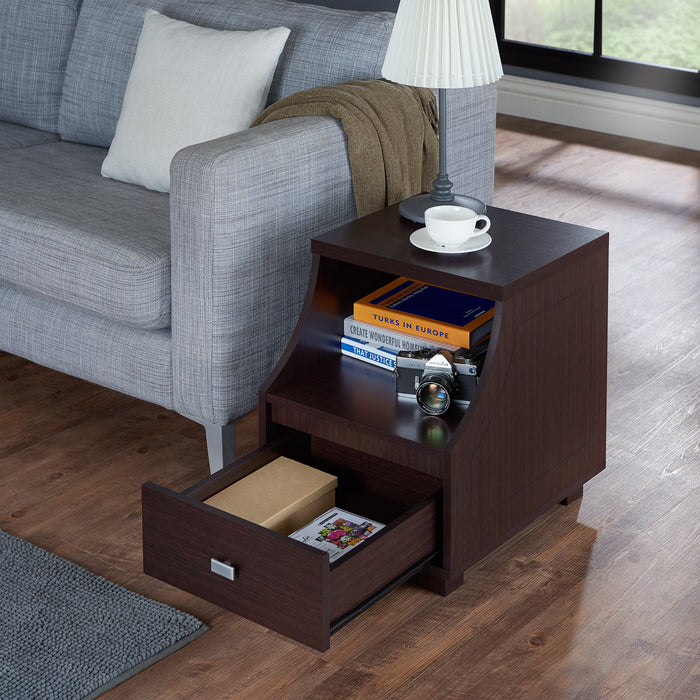 Andell Transitional Walnut End Table