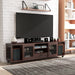 Gisella Vintage Walnut & Wire Mesh 70-inch Mobile TV Stand