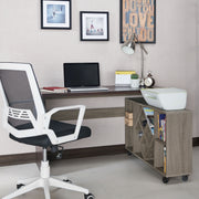 Minshew Chestnut Brown Multi-Functional Mobile Wine Rack & Server