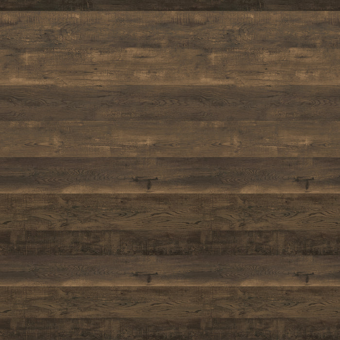 Close up wood grain finish swatch on modern farmhouse side table