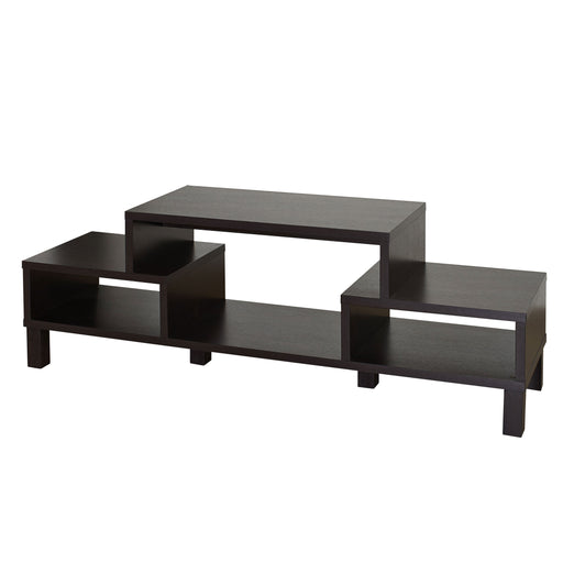 Barbour Contemporary Style Cappuccino Finish TV Stand