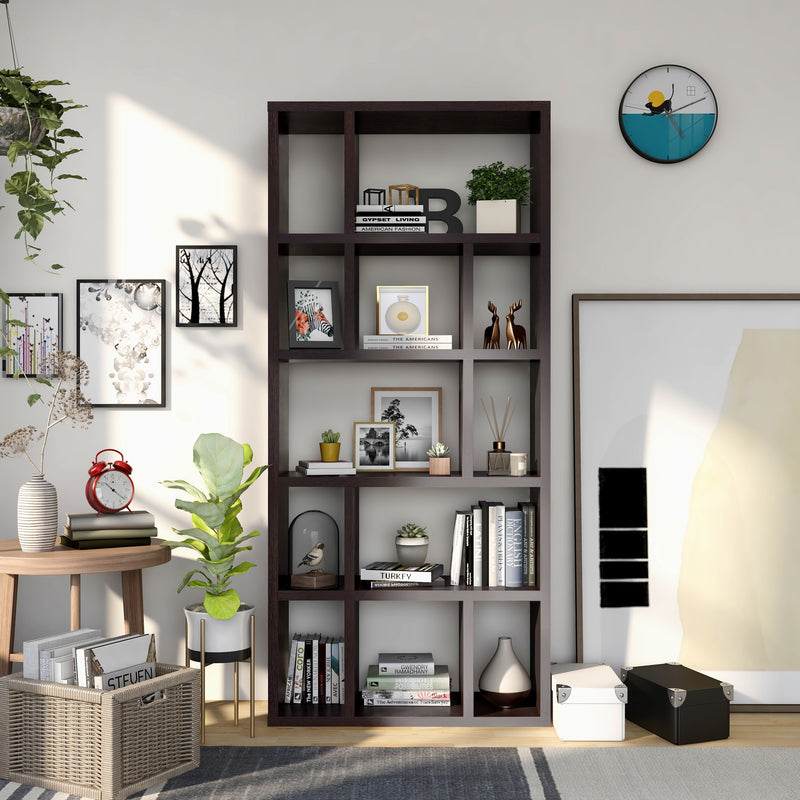 Kaylor Contemporary Cappuccino Bookcase