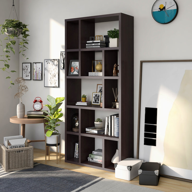 Kaylor Contemporary Cappuccino Bookcase