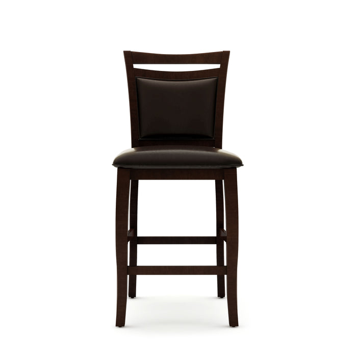 Asher Leatherette Counter Height Dining Chair, Set of 2