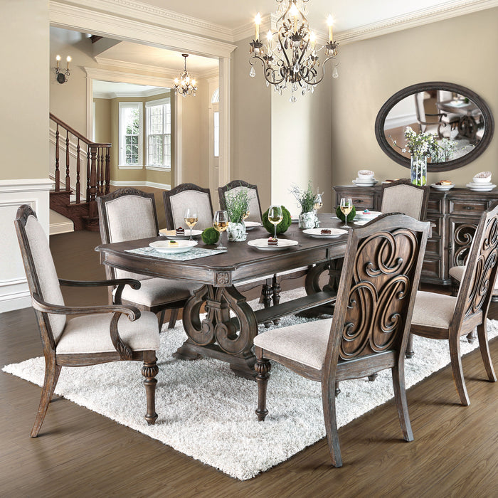 Marellis Transitional Rustic Natural Tone Dining Table