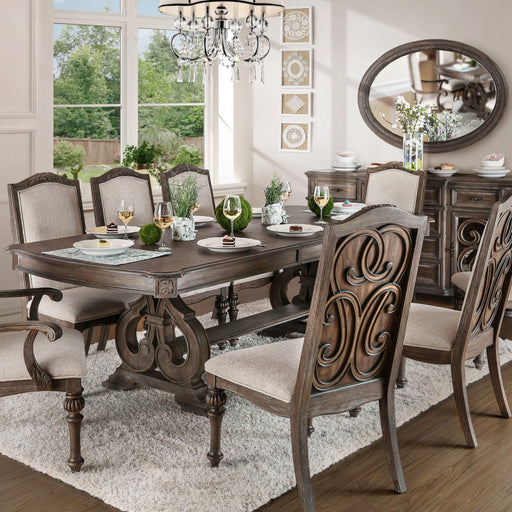 Marellis Transitional Rustic Natural Tone Dining Table