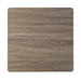 Top view square gray wood grain tabletop detail on a white background