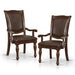 Dolly Formal Brown Cherry Finish Arm Chair