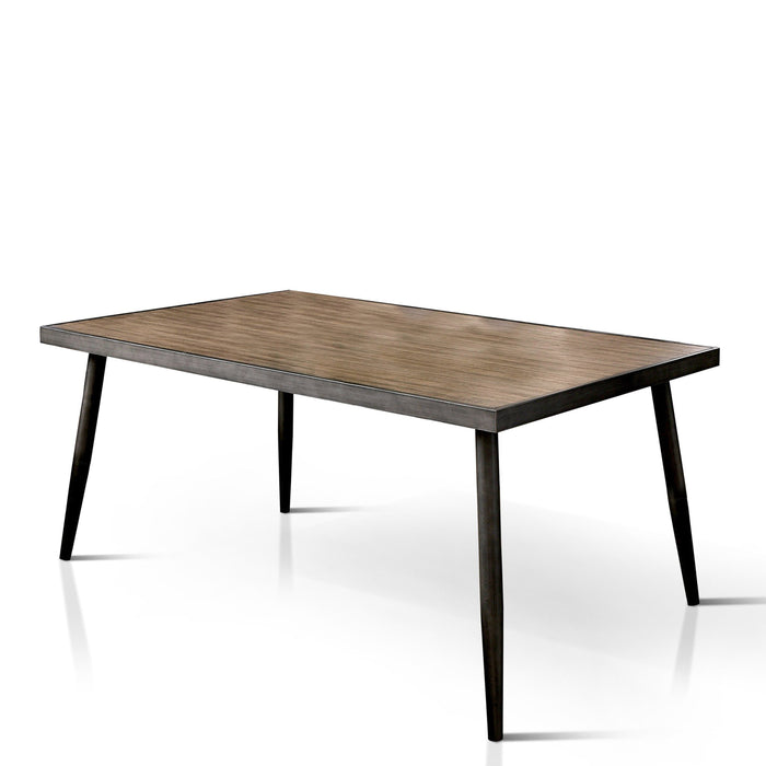 Astrid Urban Gray Tapered & Splayed Leg 64-inch Dining Table, Seats 6
