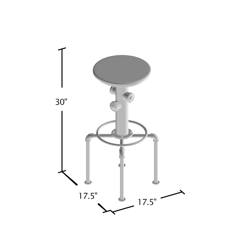 Semaine Antique Black & Copper Accented Swivel Bar Stools (Set of 2)